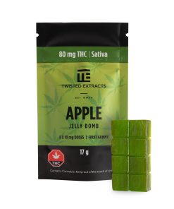 Twisted Extracts THC Jelly Bombs Sativa | Apple | Kush Station