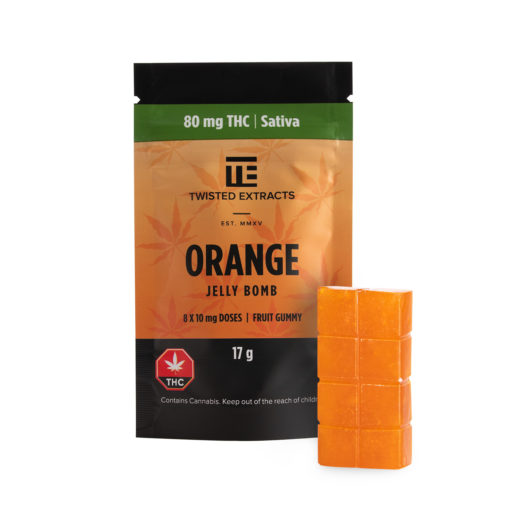 Twisted Extracts THC Jelly Bombs Sativa Orange | Kush Station