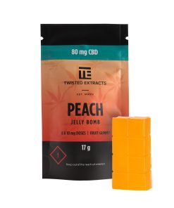 Twisted Extracts CBD Jelly Bombs | Peach | Kush Station