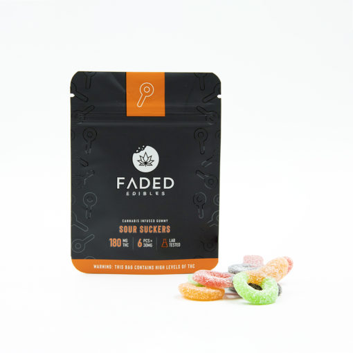 Faded Cannabis Co Sour Suckers | Kush Station | Edibles