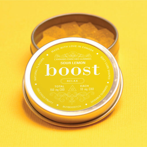 Boost Edibles CBD Sour Lemon | Kush Station | Buy Weed Online | Edibles