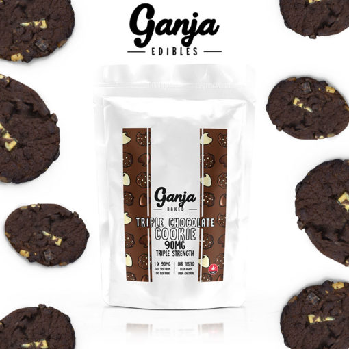 Ganja Edibles Triple Chocolate Cookie | Kush Station | Buy Weed Online | Edibles