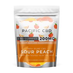 Pacific CBD Gummies Sour Peach | Kush Station | Buy Weed Online