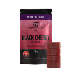 Twisted Extracts THC Jelly Bombs Indica | Black Cherry | Kush Station