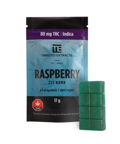 Twisted Extracts THC Jelly Bombs Indica | Raspberry | Kush Station
