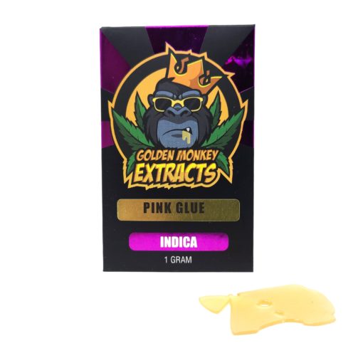 Golden Monkey Extracts Pink Glue Shatter | Shatter | Kush Station | Buy Weed Online
