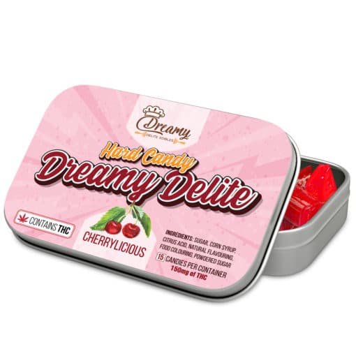 Dreamy Delite Hard Candy Cherry | Edibles | Kush Station | Buy Edibles Online