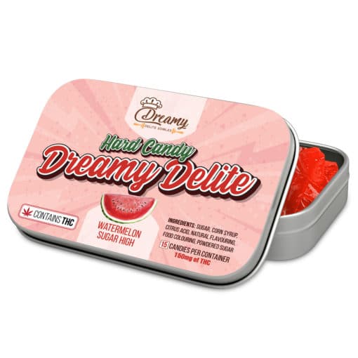 Dreamy Delite Hard Candy Watermelon | Edibles | Kush Station | Buy Edibles Online