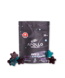 Buy Apollo Edibles - Grape/Blue Raspberry Shooting Stars 1000mg THC Indica at Kush Station Online Retailer