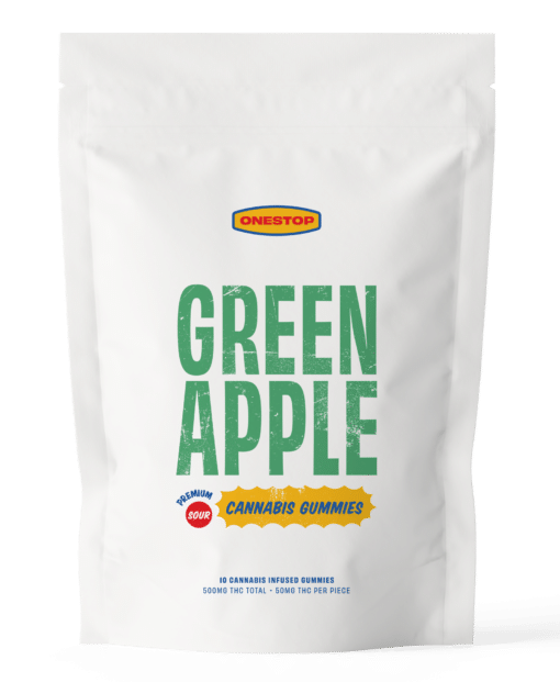 Sour Green Apple | One Stop THC Gummies | Edibles | Kush Station | Buy Edibles Online