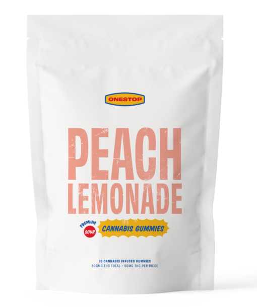 Peach Lemonade | One Stop THC Gummies | Edibles | Kush Station | Buy Edibles Online