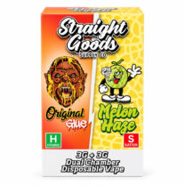 Straight Goods – Dual Chamber Vape – Ogre + Pine Tar Kush ( Grams + Grams) ()