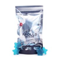 Buy Apollo Edibles - Blue Raspberry Shooting Stars 3000mg THC Indica at Kush Station Online Shop