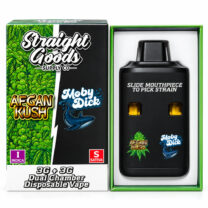 Straight Goods – Dual Chamber Vape – Afghan Kush + Moby Dick ( Grams + Grams)