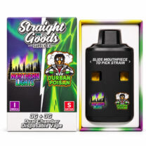 Straight Goods – Dual Chamber Vape – Northern Lights + Durban Poison ( Grams + Grams)