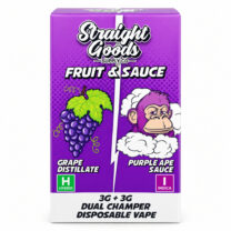 Straight Goods – Dual Chamber Vape – Grape + Purple Ape ( Grams + Grams)