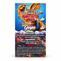 Burn Extracts – Dual Chamber Disposable Vape – Peanut Butter Breath + Grape (+ Gram) ()