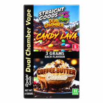 Straight Goods – Dual Chamber Vape – Candy Lava x Coffee Butter Cream ( Grams + Grams)