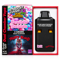 Straight Goods – Dual Chamber Vape – Double Bubble + Tigers Blood ( Grams + Grams)
