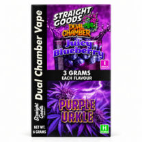 Straight Goods – Dual Chamber Vape – Juicy Blueberry x Purple Urkle ( Grams + Grams) ()