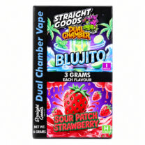 Straight Goods – Dual Chamber Vape – Blujito + Sour Patch Strawberry ( Grams + Grams) ()