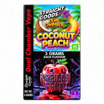Straight Goods – Dual Chamber Vape – Coconut Peach + Forbidden Fruit ( Grams + Grams) ()