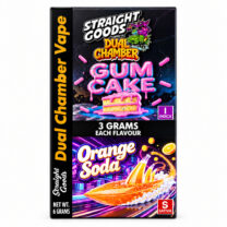 Straight Goods – Dual Chamber Vape – Gum Cake + Orange Soda ( Grams + Grams)