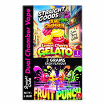 Straight Goods – Dual Chamber Vape – Lemon Cherry Gelato + Fruit Punch ( Grams + Grams) ()