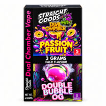 Straight Goods – Dual Chamber Vape – Passion Fruit + Double Bubble OG ( Grams + Grams) ()