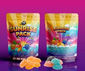 Buy Sky High Edibles - Day and Night Gummies - Sunrise Pack (900mg THC : 300mg CBD) at Kush Station Online Shop