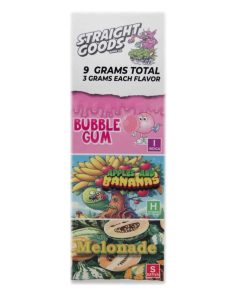 Alternative view of Straight Goods - Triple Chamber Vape - Bubble Gum + Apples and Banana + Melonade (3 Grams + 3 Grams + 3 Gram)