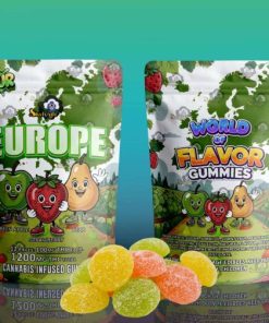 Buy Sky High Edibles - World of Flavor Gummies - Europe (1200mg THC) at Kush Station Online Shop