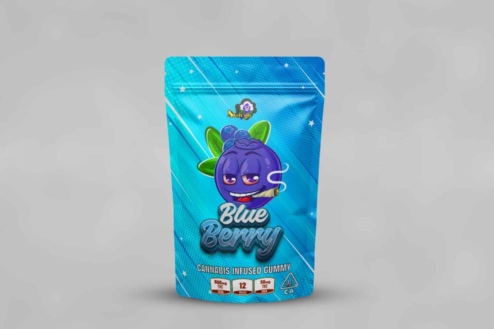 Sky High Edibles – Blueberry Gummy 600mg THC - Image 4