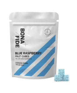 Buy Bonafide – Blue Raspberry Fruit Cubes 300MG THC (Indica) Online Shop