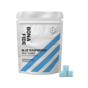 Buy Bonafide – Blue Raspberry Fruit Cubes 300MG THC (Indica) Online Shop