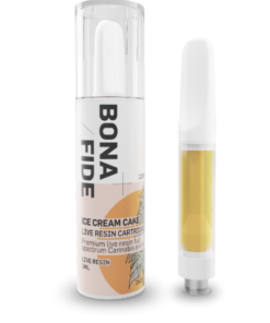Buy Bonafide – Live Resin Cartridge - Ice Cream Cake 1ML THC at Kush Station Online Shop