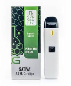 CG Extracts Premium Concentrates Disposable Pen - Peaches & Cream 2ML