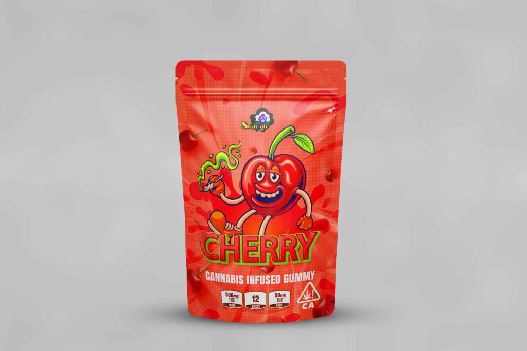 Buy Sky High Edibles – Cherry Gummy 600MG THC at Budexpress Online Shop