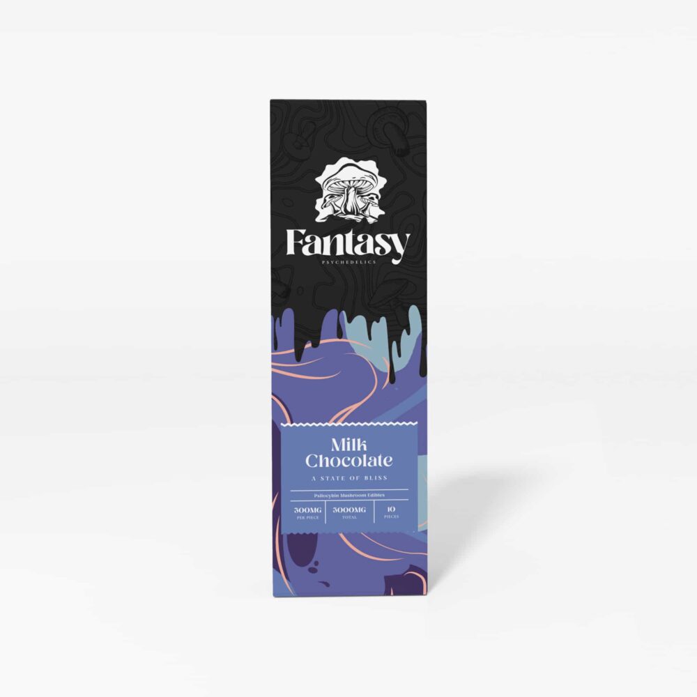 Fantasy Psychedelics Chocolate Bar MilkChocolate Mockup Front scaled