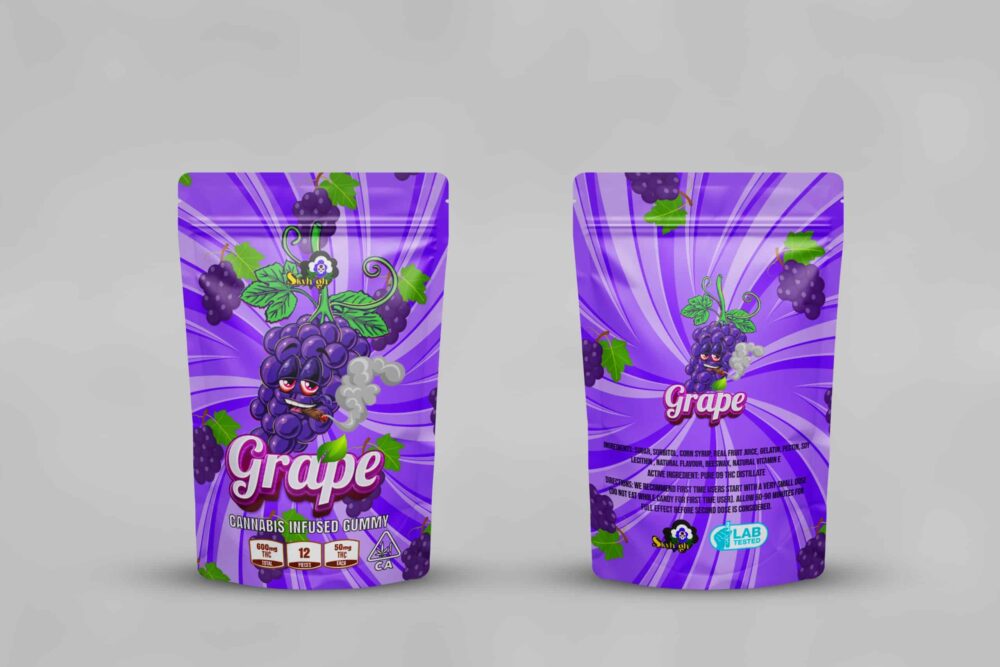 Buy Sky High Edibles – Grape Gummy 600MG THC at Kush Station Online Shop