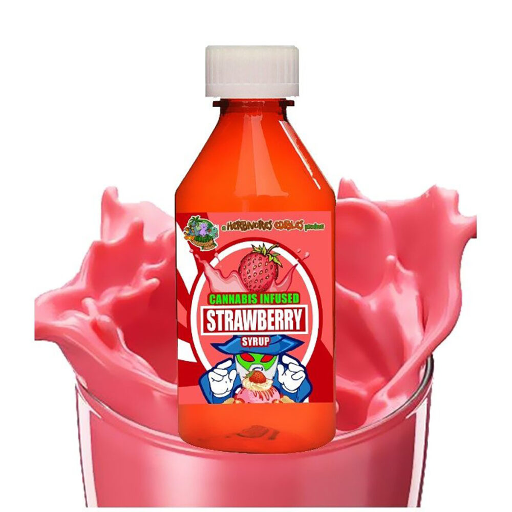 Buy Herbivore Edibles - Strawberry Syrup (THC) at Kush Station Online Shop