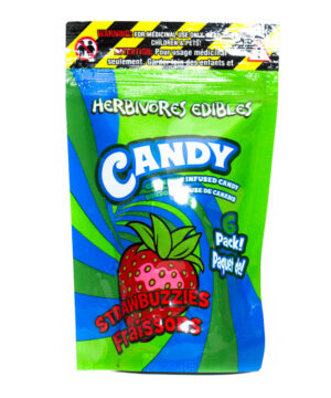 Buy Herbivores Edibles - Strawbuzzies at Kush Station Online Shop