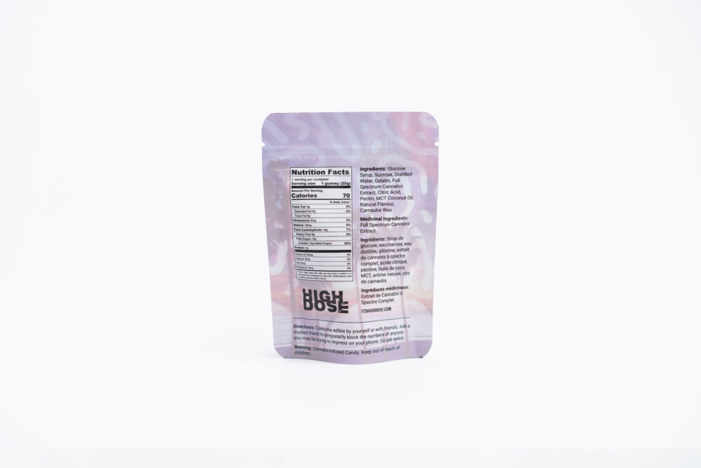 Buy High Dose - Tropical Punch 500/1000MG THC at Kush Station Online Shop