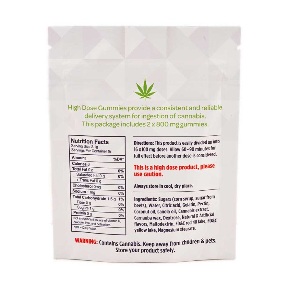 Buy High Dose Fruit Gummy - Sour Cherry 1600MG THC (Sativa) Online Shop
