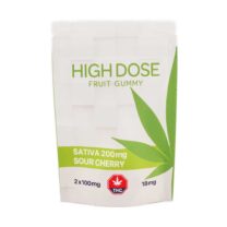 Buy High Dose Fruit Gummy - Sour Cherry 200MG THC (Sativa) Online Shop