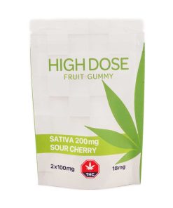 Buy High Dose Fruit Gummy - Sour Cherry 200MG THC (Sativa) Online Shop