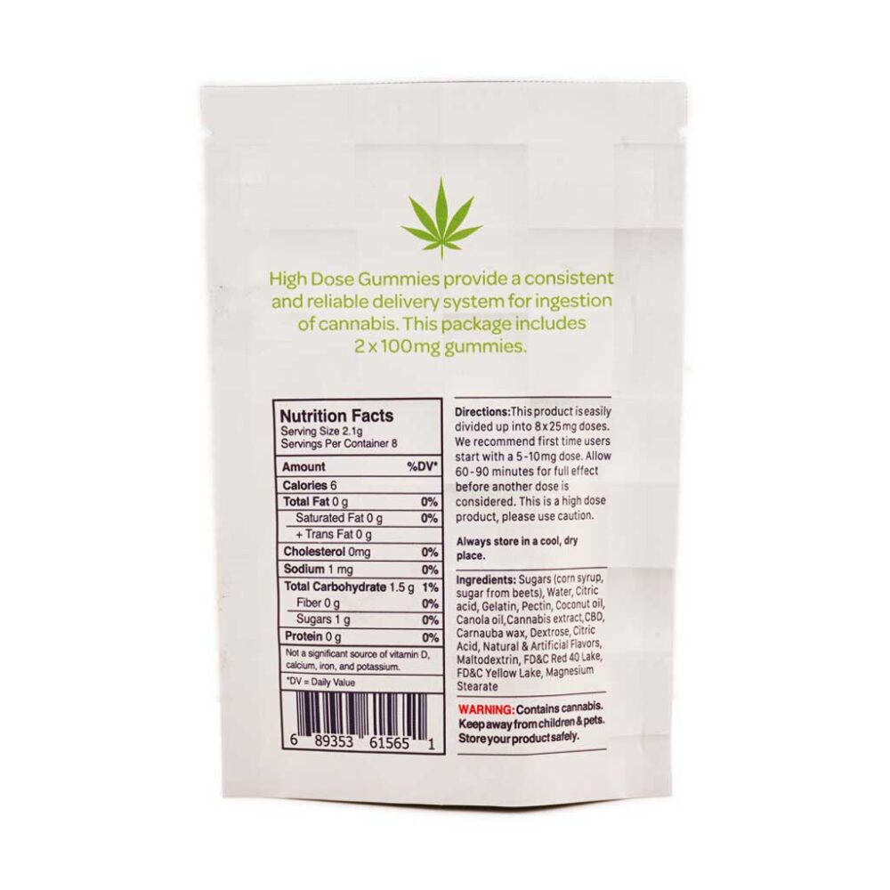 Buy High Dose Fruit Gummy - Sour Cherry 200MG THC (Sativa) Online Shop
