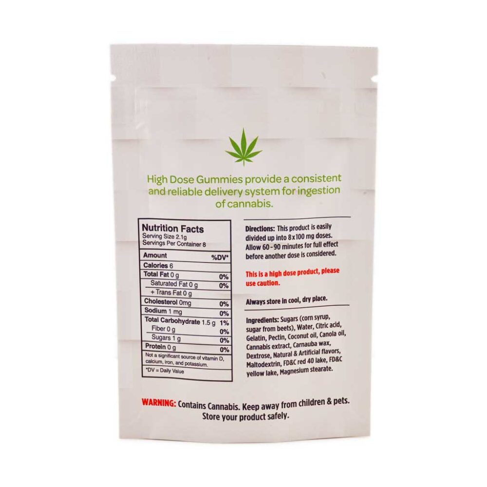 Buy High Dose Fruit Gummy - Sour Cherry 800MG THC (Sativa) Online Shop