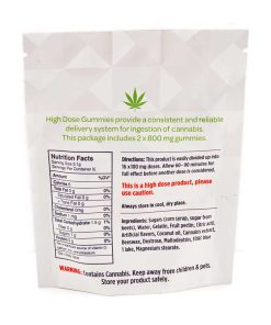Buy High Dose Fruit Gummy - Sour Strawberry 1600mg CBD Online Shop