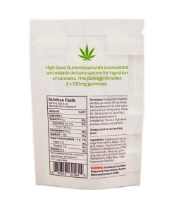 Buy High Dose Fruit Gummy - Sour Raspberry 200MG THC (Indica) Online Shop